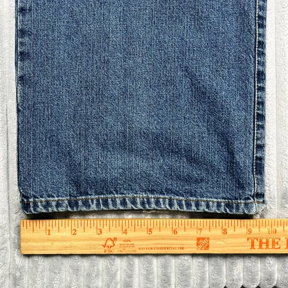 Diesel Jeans Men's 34x32 Straight Leg Medium Wash Preppy Comfort Stretch *Flaw